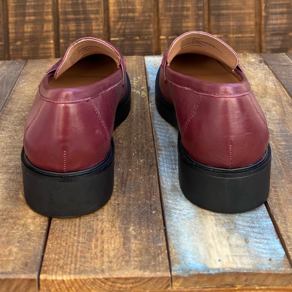 SOLD Nordstrom Lafayette Maroon Penny Loafers - Picture 11 of 15
